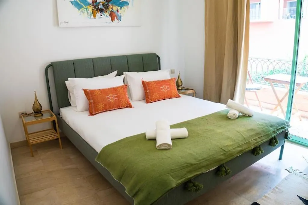 Апартаменты Bel Appart Hivernage Avec Belle Terrasse Марракеш
